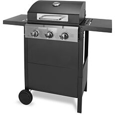 FIELDMANN ψησταριά υγραερίου BBQ FZG-3010 με 3 εστίες & πλαϊνό μάτι