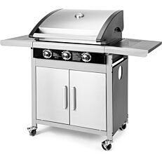 FIELDMANN ψησταριά υγραερίου BBQ FZG-3010 με 3 εστίες & πλαϊνό μάτι