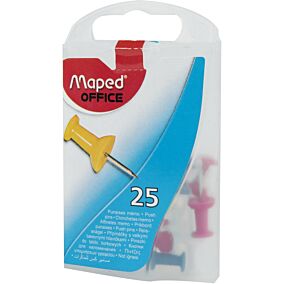 MAPED καρφίτσες σε διάφορα χρώματα 10mm 25τεμ.