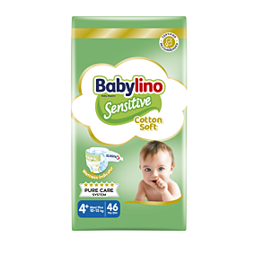 BABYLINO πάνες Sensitive No.4+ 10-15 Kg Value Pack 46τεμ.   