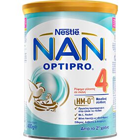 Γάλα σε σκόνη NESTLE NAN 4 optipro για παιδιά 2+ ετών (400g)