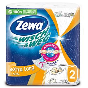 Ρολό κουζίνας ZEWA WISCH & WEG extra lang (2τεμ.)