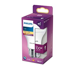 PHILIPS Λάμπα LED 100W E27 θερμό φως