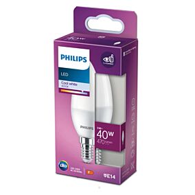 PHILIPS λάμπα LED 5,5W E14 B35 λευκό φως