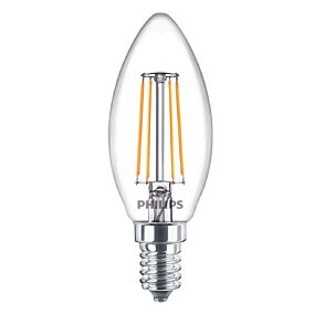 PHILIPS λάμπα LED 4W E14 B35 θερμό φως