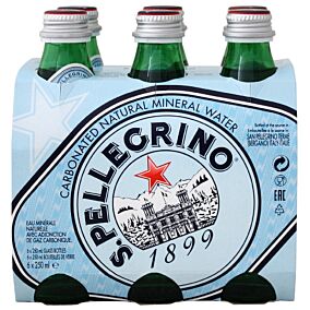 Νερό SAN PELLEGRINO φυσικό μεταλλικό ανθρακούχο (6x250ml)