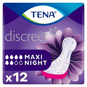 Σερβιέτες TENA Lady Maxi Night για την ακράτεια (12τεμ.)