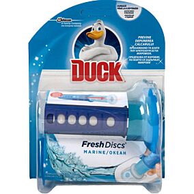 DUCK αποσμητικό τουαλέτας block χωρίς θήκη marine fresh discs 1τεμ.