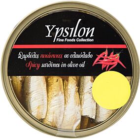 Κονσέρβα YPSILON FINE FOODS σαρδέλες με τσίλι (120g)