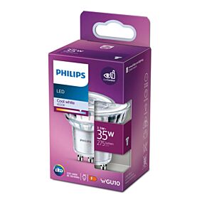 PHILIPS λάμπα LED 35W GU10 36D λευκό φως