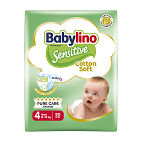 BABYLINO πάνες Sensitive No.4, 8-13kg  20τεμ.   