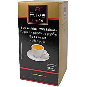 RIVA CAFÉ καφές espresso gold σε μερίδες 6,95gr  18τεμ