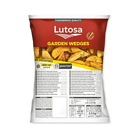 LUTOSA πατάτες Garden Wedges με σκόρδο & βότανα κατεψυγμένες 2,5kg