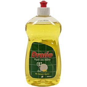 Απορρυπαντικό πιάτων DROLIO λεμόνι, υγρό (500ml)