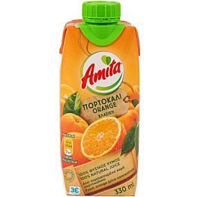 Φυσικός χυμός AMITA πορτοκάλι (330ml)