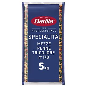 BARILLA πάστα ζυμαρικών πέννες τρικολόρε 5kg