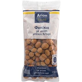 Φυστίκια ARION FOOD με γεύση μπέικον και τυρί (200g)