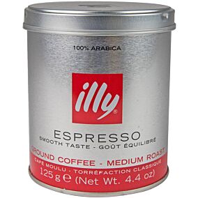 Καφές ILLY espresso normal αλεσμένος (125g)