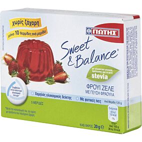 Φρουι ζελέ SWEET AND BALANCE φράουλα (20g)