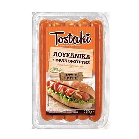 ΦΑΡΜΕΣ ΚΡΗΤΗΣ Tostaki Λουκάνικα  Φρανκφούρτης (270g)