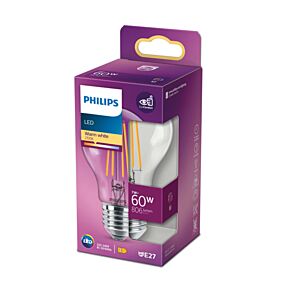 PHLIPS Λάμπα LED 6W E27 A60 θερμό φως