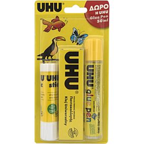 UHU κόλλα Stick ΔΩΡΟ 1 Glue Pen 21g