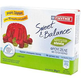 Φρουι ζελέ SWEET AND BALANCE κεράσι (20g)