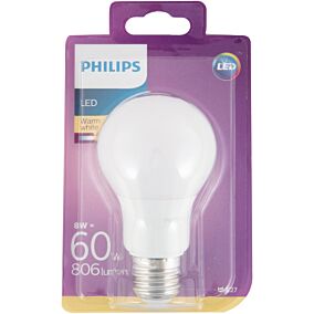 Λάμπα PHILIPS LED 60W E27 θερμό φως