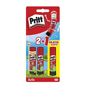 PRITT κόλλα Stick 11g 2+1 ΔΩΡΟ