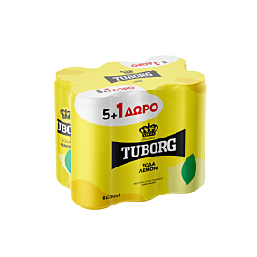 TUBORG αναψυκτικό σόδα λεμόνι 6x330ml