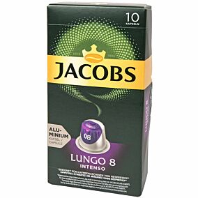 Καφές JACOBS lungo intenso σε κάψουλες (10x5,2g)