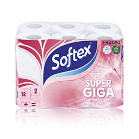 Χαρτί υγείας SOFTEX GIGA (12τεμ.)