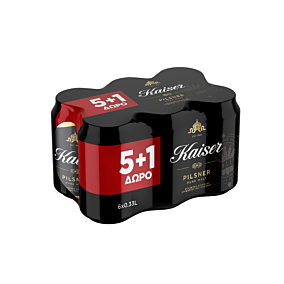 KAISER μπύρα 6x330ml (5+1 δώρο) 