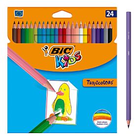 BIC ξυλομπογιές Kids Tropicolors 24τεμ.