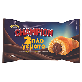 CHAMPION κρουασάν με διπλή γέμιση κρέμα κακάο 100g