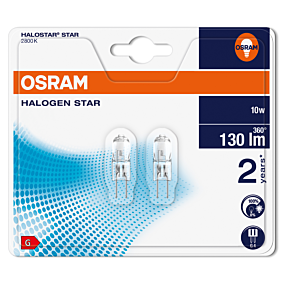 OSRAM λάμπα αλογόνου 10W 12V G4 2τεμ.