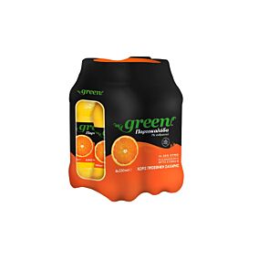 GREEN αναψυκτικό πορτοκαλάδα 4x330ml