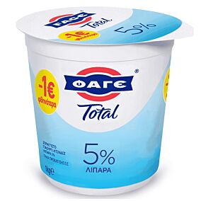 ΦΑΓΕ γιαούρτι Total στραγγιστό 5% 1kg -1€