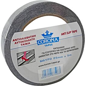 Ταινία CORONA αντιολισθητική μαύρη 5m x 25mm