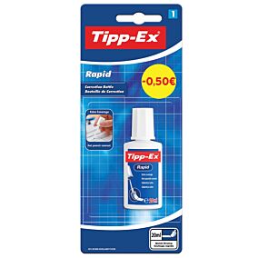 TIPP-EX διορθωτικό Rapid υγρό σε μπουκαλάκι -0,5€ 3x20ml