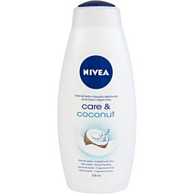 Αφρόλουτρο NIVEA care & coconut με γάλα jojoba και άρωμα καρύδας (750ml)