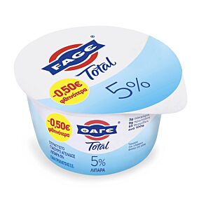 ΦΑΓΕ γιαούρτι Total στραγγιστό 5% 500g -0,50€