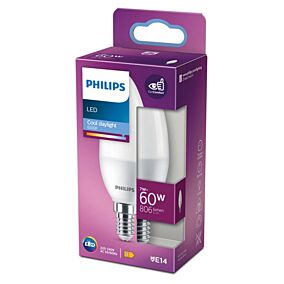 PHILIPS λάμπα LED 60W E14 B38 ψυχρό φως