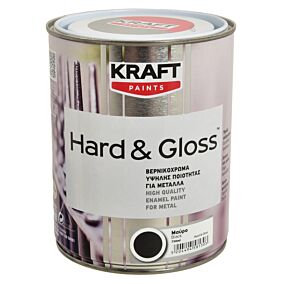 Βερνικόχρωμα KRAFT Hard & Gloss μαύρο (750ml)