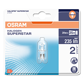 OSRAM λάμπα αλογόνου 20W G9