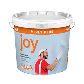 KRAFT χρώμα Joy ακρυλικό εξωτερικής χρήσης, λευκό 9+9lt ΔΩΡΟ