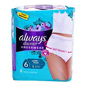 ALWAYS πάνες Pants Discreet Boutique L 8τεμ.