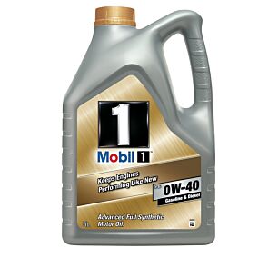 MOBIL 1 λιπαντικό κινητήρα συνθετικό 0W-40 5lt