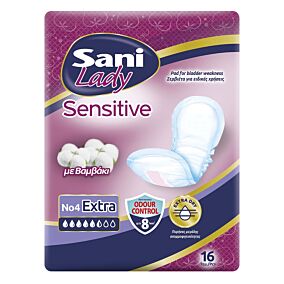 SANI σερβιέτες Lady Sensitive Extra No.4 16τεμ.