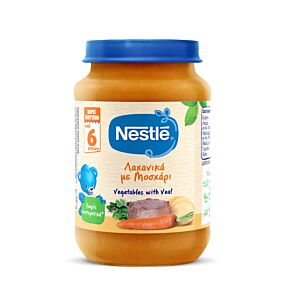 Παιδική κρέμα NESTLE λαχανικά, μοσχάρι (190g)